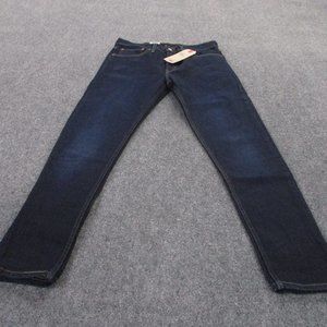 Levis Jeans Adult 31 X 32 Blue Denim 512 Dark Wash Slim Tapered Leg Mens NEW